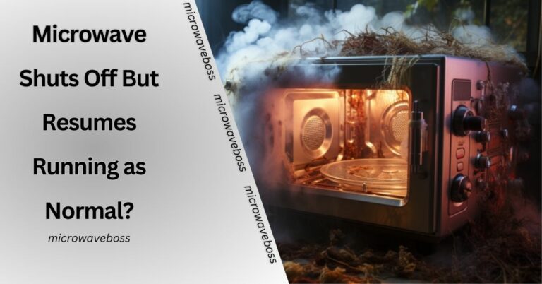 Microwave Shuts Off But Resumes Running As Normal? – Take A Look Here!